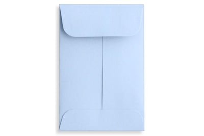 LUX #1 Coin Envelopes (2 1/4 x 3 1/2) 500/Box, Baby Blue (LUX-1CO-13-500)
