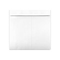 28 lb 12 1/2 x 12 1/2 Peel & Press Square Envelopes, White Wove, 250/Box