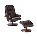 SEI 40 1/2 x 31 Bonded Leather Recliner and Ottoman Set (UP4973RC)