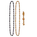 Beistle Halloween Beads Necklace; 36, Orange/Black