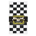 Beistle 54 x 108 Checkered Tablecover, Black/White, 4/Pack (50938-BKW)