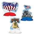 Beistle 5 1/2 Patriotic Playmates Centerpiece; Red/White/blue, 9/Pack