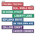 Beistle 4 x 24 Graduation Street Sign Cutouts; 12/Pack