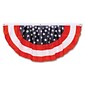 Beistle 4' Stars and Stripes Fabric Bunting; Red/White/Blue, 2/Pack