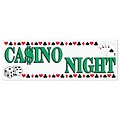 Beistle 5 x 21 Casino Night Sign Banner; 3/Pack