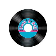 Beistle Rock & Roll Record Coaster; 3 1/2, 32/Pack