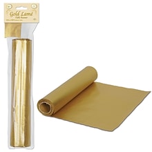 Beistle 12 x 50 Lame Table Runner, Gold (57601-GD)
