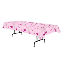 Beistle 54 x 108 Ribbon Tablecover; Pink