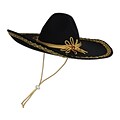 Beistle Felt Sombrero Hat, Black (60624)