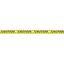 Beistle 3 x 20 Caution Party Tape; Yellow, 5/Pack