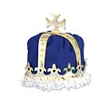 Beistle Royal Kings Crown Hat, One Size, Blue