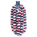 Beistle 2 x 36 Soft-Twist Patriotic Poly Lei; Red/White/Blue, 16/Pack
