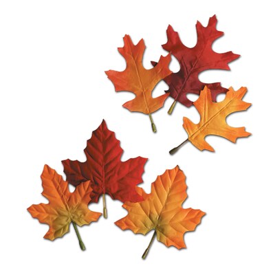 Beistle 4 1/2 - 5 1/2 Autumn Leaves Cutouts; 60/Pack