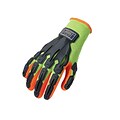 Ergodyne® ProFlex® 921 Thermal Rubber-Dipped Dorsal Impact-Reducing Gloves, Lime, Small
