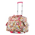 Olympia Deluxe Fashion Rolling Overnighter, Tulip