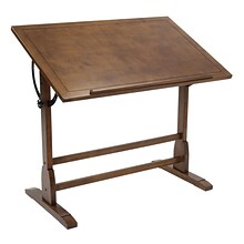 Studio Designs Solid Hard Wood Vintage Drafting Table, 42