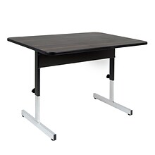 Studio Designs Adapta Rectangular Activity Table, 47.5 x 30.25, Height Adjustable, Black (410380)