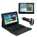 Mgear Accessories Bluetooth Keyboard Folio , Screen Protector & Car Charger for Galaxy Tab 2, 10.1