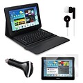 Mgear Accessories Bluetooth Keyboard Folio with Earphones and More for Samsung Galaxy Tab, 10.1