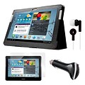 Mgear Accessories Folio Case with Earphones, Screen Protector, and Car Charger for Galaxy Tab 10.1