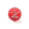 360 Athletics Rubber Playground Series Rubber Basketballs Size 7, Red