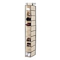 Simplify Hanging Shoe Purse Organizer Shelf, Cream