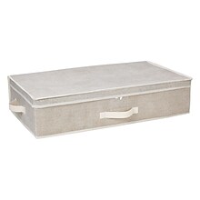 Simplify Non Woven Underbed Storage Box, Faux Jute