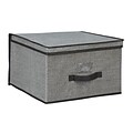 Simplify Jumbo Non Woven Storage Box; Grey