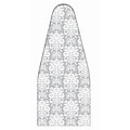 Laura Ashley Cotton Damask Print Ironing Board Cover & Pad, Tatton Grey (LA-90042)