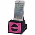 DOK™ 2 Port Smart Phone Charger With Bluetooth Speaker/Speaker Phone/Rechargeable Battery, Pink