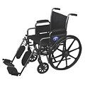 Medline Excel K3 Basic Lightweight Wheelchairs; Seat, Desk Length Arm, Detachable Elevating Footrest