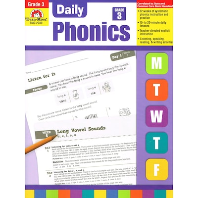 Evan-Moor® Daily Phonics Book, Grade 3