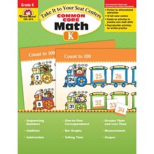 Evan-Moor® Take It To Your Seat Math Centers, Grade K