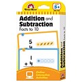 Learning Line: Addition and Subtraction Facts to 10 Flashcards for Grades 1+, 56 Pack (EMC4168)