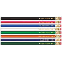 Musgrave Classy Colors Wooden Pencil, 2mm, #2 Medium Lead (MUSDHEX99)