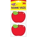 Trend® Shiny Red Apple Name Tags, 36/Pkg