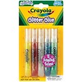 Crayola Washable Glitter Glue, Tropic Shine, 5/Per Pack (69-3505)