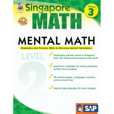Singapore Mental Math Workbook, Grade 3