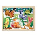 Melissa & Doug® Wooden Jigsaw Puzzles, Playful Pets