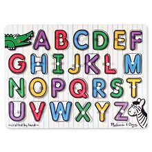 Melissa & Doug® Peg Puzzles, See-Inside, Alphabet