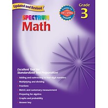 Carson Dellosa® Spectrum Math Workbook, Grades 3