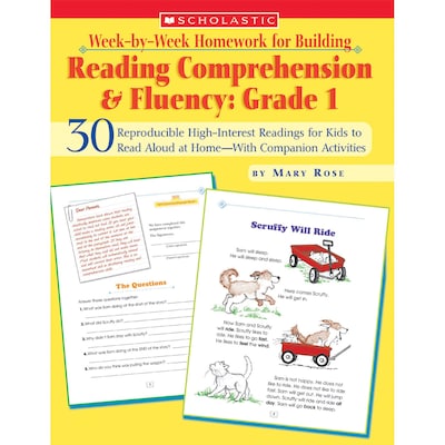 Week-by-Week Homework for Building Reading Comprehension & Fluency, Grade 1