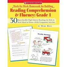 Week-by-Week Homework for Building Reading Comprehension & Fluency, Grade 1