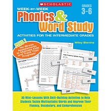 Scholastic Week-By-Week Phonics & Word Study Activities, Grades 3-6