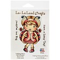 La-La Land Crafts 4 x 3 Cling Mount Rubber Stamp, Ladybug Marci