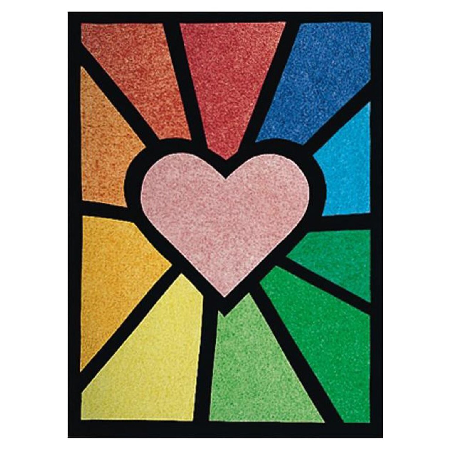 S&S Worldwide Colorlite Stained Glass Windows Craft Kit, 50/Pack (GP2095)