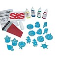 S&S Worldwide Christmas Cuties Stain-A-Frames Craft Kit, 18/Pack (GP919)