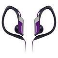 Panasonic® RP-HS34 Water Resistant Sports Clip Earbud Headphone; Purple