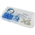 Linpeng International Crystal & Pearl Rosary Bead Kit, Sky Blue Crystal Beads/Sky Blue Pearls