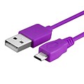 Insten® 10 Micro USB Cable; Purple